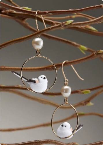 Personalized Handmade Bird Earrings