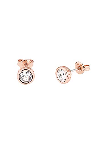 Ted Baker Sinaa Crystal Stud Earrings - Silver or Rose Gold Tone Options - Rose Gold and Crystal