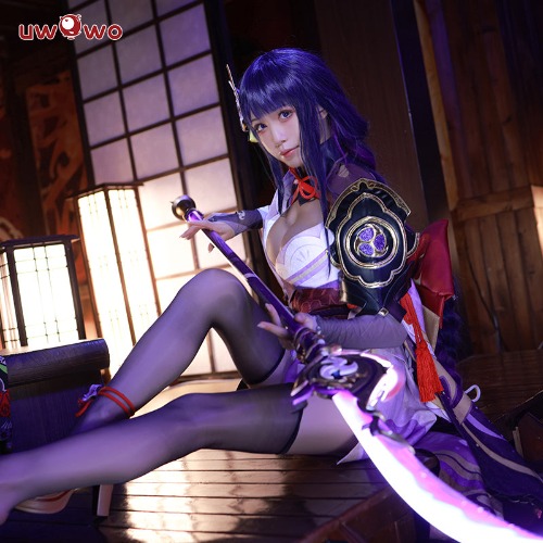 【In Stock】Uwowo Game Genshin Impact Inazuma Baal Raiden Shogun Cosplay Costume | XXXL