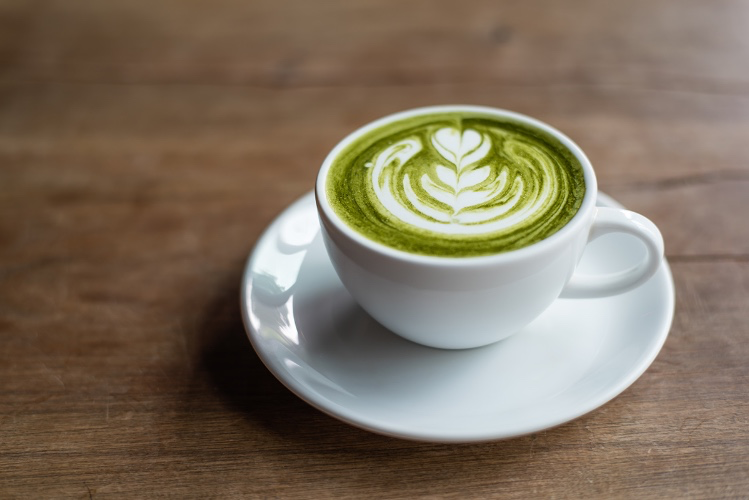 Oat milk matcha latte