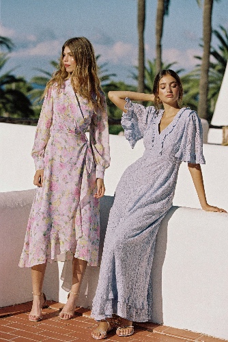 Catalina Maxi Dress Blue Lace | XS / Blue