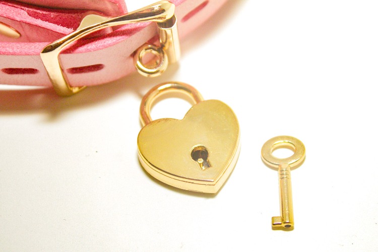 Locking Collar + Key - Silver