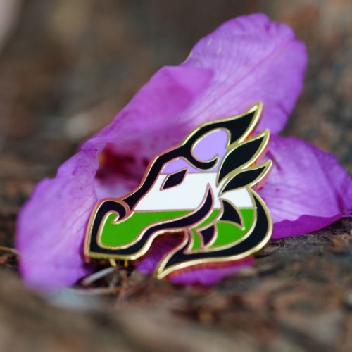 Dragon Pin - Genderqueer Pride