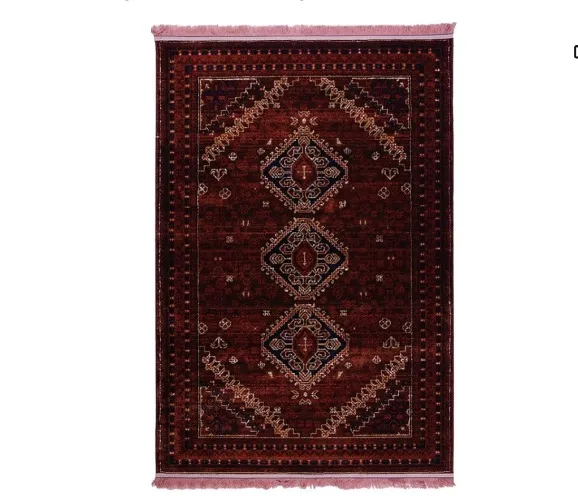 SCARLET RUGS - Emma Collection: Vintage Design Area Rugs for Living Rooms, Bedrooms, and Dining Areas - Effortless Maintenance, Medium Pile, and Timeless Style (150x225 cm, EM012 Red) - 150x225 cm - EM012 Red
