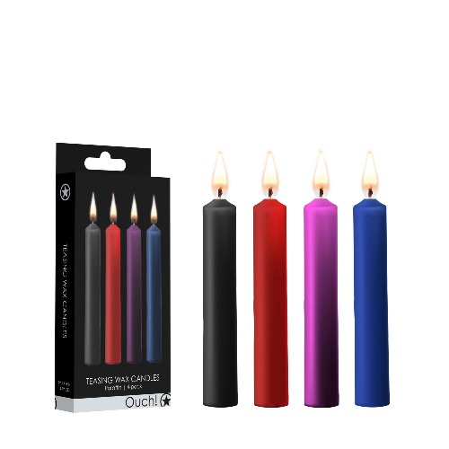 Teasing wax candles - 4 colors