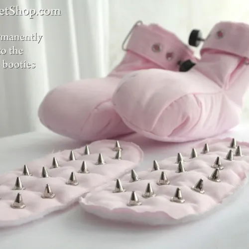 Crawling Habit Training Restraining Booties with Spikes