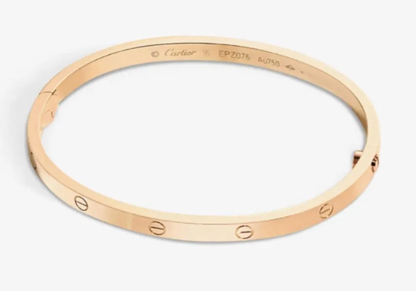 CARTIER LOVE small 18ct pink-gold bracelet