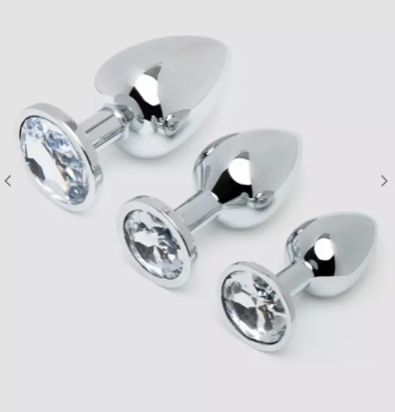 Lovehoney Jewelled Metal Butt Plug Set (3 Piece)