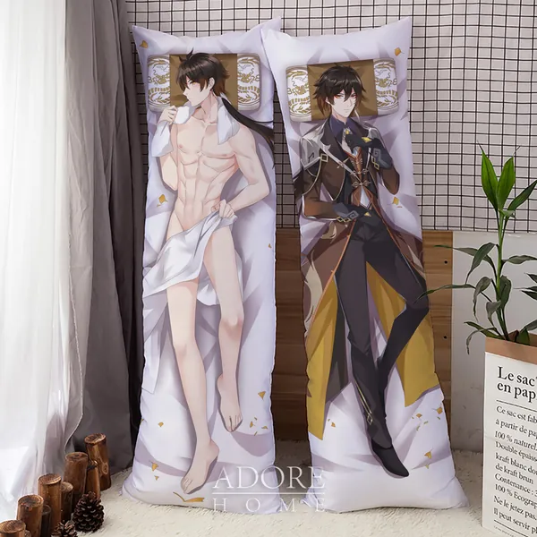 Genshin Impact-“Hot”Zhongli-Dakimakura Anime Hugging Body Pillow Cover Case