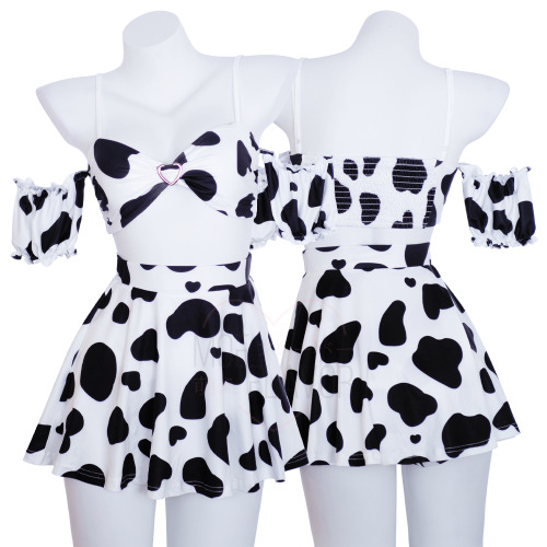 Soft Spring Cow Set - Black / 3XL/4XL