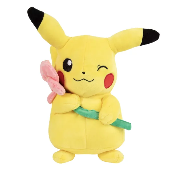 Pokémon Pikachu Plush Stuffed Animal with Flower - 8" - Age 2+