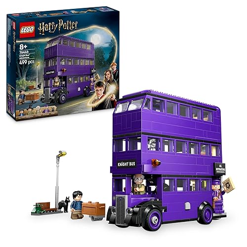 LEGO Harry Potter Abenteuer mit dem Fahrenden Ritter, Bauset mit 5 Minifiguren inkl. Ernie Prang, Stan Shunpike & Padfoot, Bus Spielzeug für Fans der Zauberwelt, Jungen und Mädchen ab 8 Jahren 76446