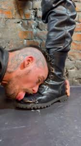 Pleasure of the boot lick