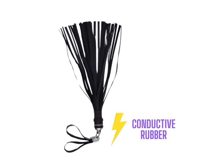 Conductive Rubber Flogger, For Use w/ Violet Wand - The Kink Shop