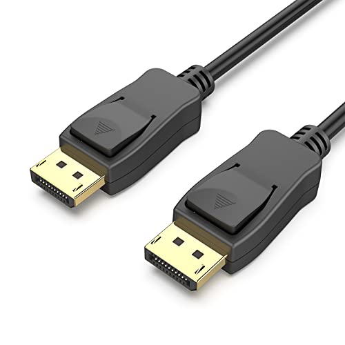 [VESA Certified] BENFEI DisplayPort to DisplayPort 6 Feet Cable, DP to DP Male to Male Cable Gold-Plated Cord, Supports 4K@60Hz, 2K@165Hz Compatible for Lenovo, Dell, HP, ASUS and More - 6 Feet - 1 PACK - Black