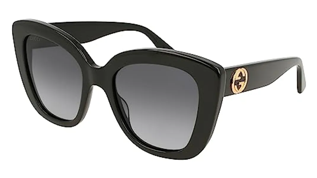 Gucci GG0327S Black/Grey Shaded 52/20/140 Damen Sonnenbrillen