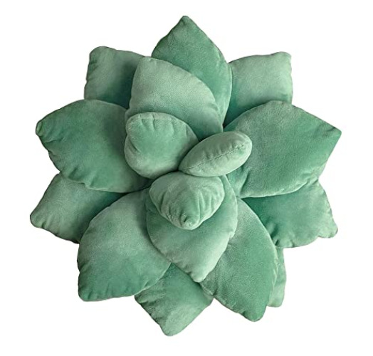 Succulent Pillow- Dark Green