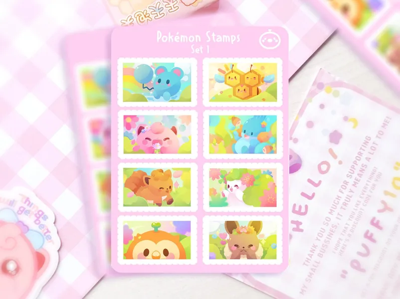 Pokemon Stamps · Cute Stamps