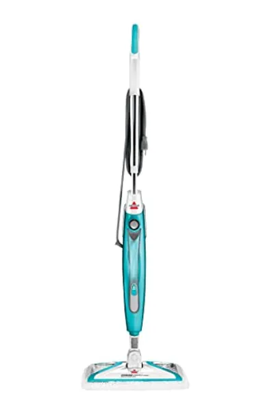 BISSELL PowerFresh 2-in-1 Lightweight Swivel Steam Mop; Naturally Sanitizes Hard Floors & Hard Surfaces with On-Demand Steam, 2814, Blue