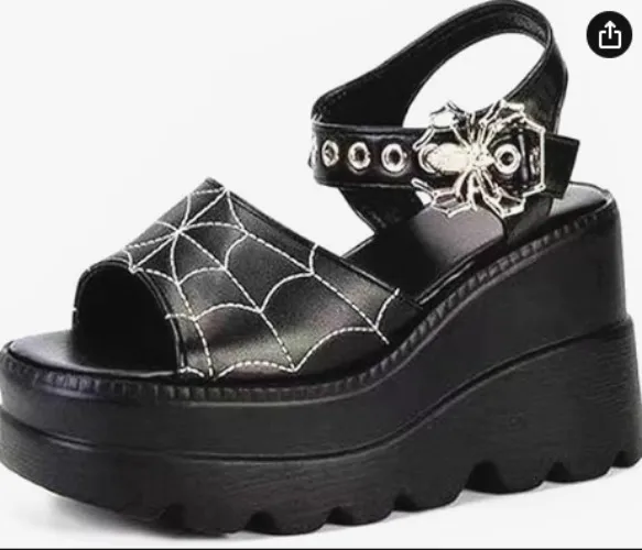 Gothniero womens Summer Slide Sandals, Black, 8.5