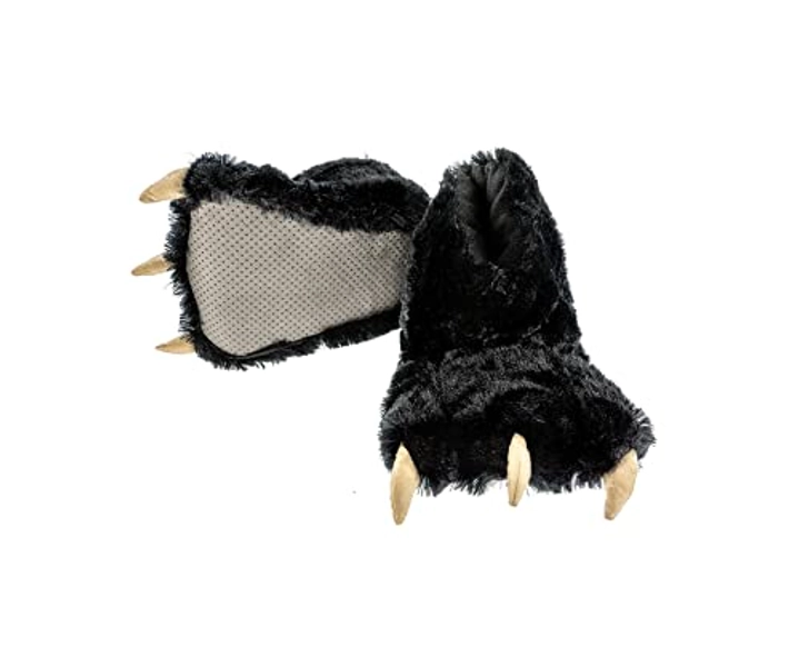 Lazy One Animal Paw Slippers for Kids and Adults, Fun Costume for Kids, Cozy Furry Slippers