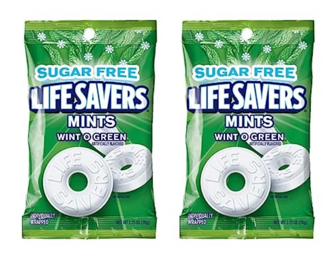 Life Savers Wint O Green Sugar Free Mints Pack of 2(2.75 Ounces EacH) - 5.5 Ounce Total Ounces