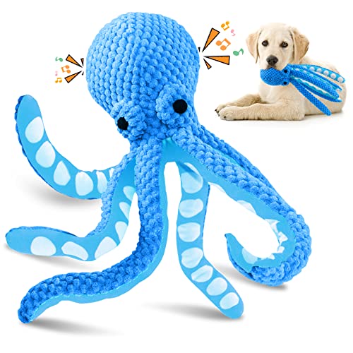 Jeefome Large Squeaky Dog Toys：Plush Dog Toys with Soft Fabric for Small, Medium and Large Dogs-Octopus Stuffed Dog Toys to Keep Them Busy - octopus