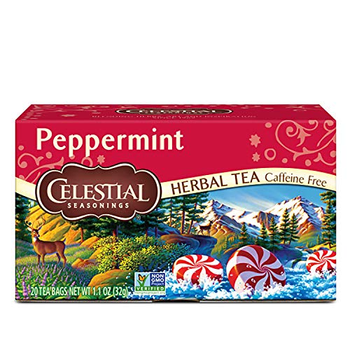 Celestial Seasonings Herbal Tea, Peppermint, 20 Count (Pack of 6) - Peppermint
