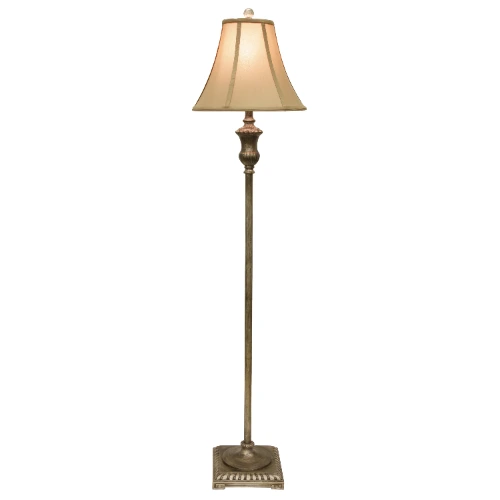 61" Décor Therapy Brand Traditional Floor Lamp, Multiple Finish Colors