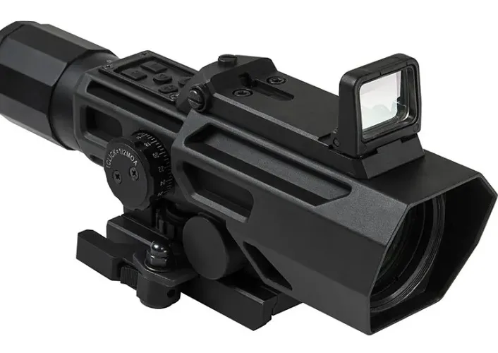 Dual Optic 3-9x42 Rifle Scope w/ Flip Up Red Dot