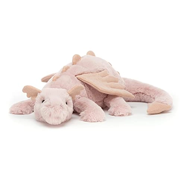 Jellycat Rose Dragon Stuffed Animal, Medium