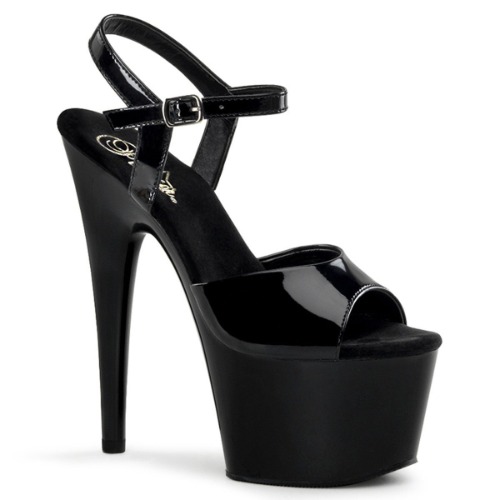 Pleaser Adore-709 | Black / 6 / Patent