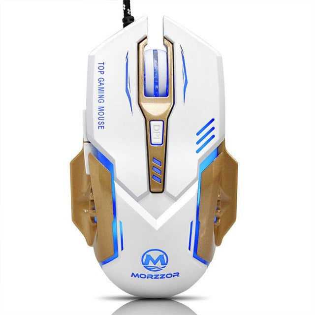LED Gaming Mouse with 3500 DPI - White