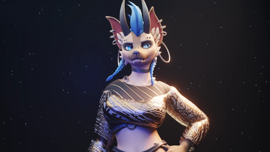 Carnydrex - (VRChat Furry Hybrid Base/Avatar)