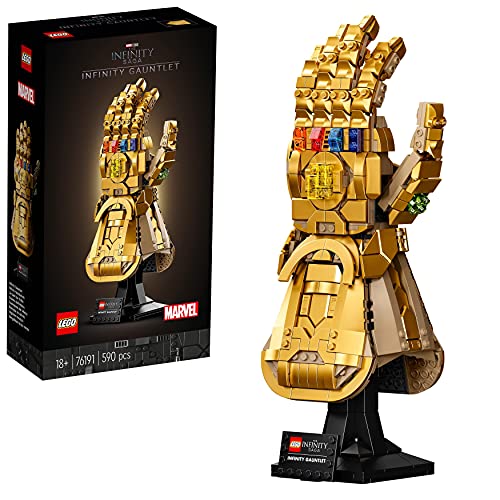 LEGO 76191 Marvel Super Heroes Infinity Handschuh, Avengers Set für Erwachsene mit dem Gauntlet von Thanos, Fanartikel, Geschenk für Männer, Frauen, Sie und Ihn - Einzeln
