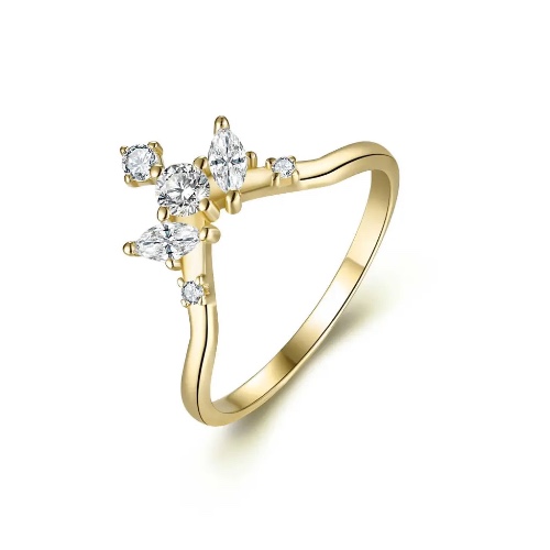 Victoria's Tiara Band - 7 / Gold