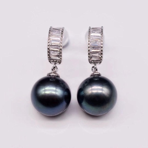Freshwater Pearl Black Pearl Earrings - Kaileah | Default Title