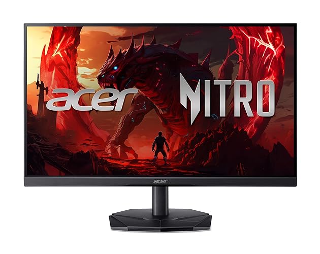 Acer Nitro 24.5" Full HD 1920 x 1080 Gaming Monitor | AMD FreeSync | 180Hz Refresh | 1ms (VRB) | 99% sRGB | HDR 10 Support | 1 x Display Port 1.2 & 2 x HDMI 2.0 | KG251Q P3biip - 24.5-inch