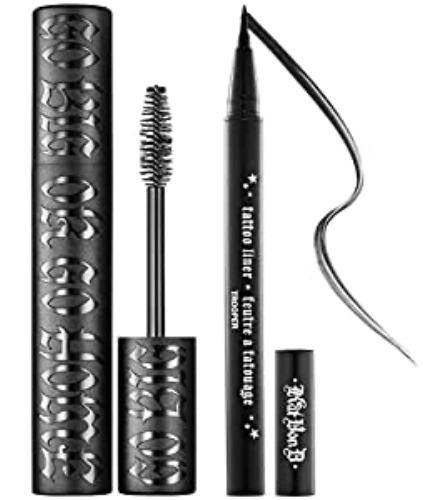 Kat Von D Tattoo Liner and Go Big or Go Home Volumizing Mascara Set in Trooper Full Size