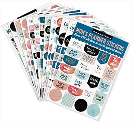 Essentials Mom's Planner Stickers (Set of 575 Stickers) - Paperback, June 1, 2017