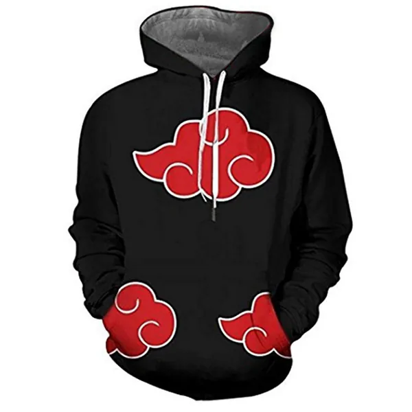 Johoproce Men's and Women's Realistic Anime Hoodie Unisex 3D Print Cosplay Pullover Hooded Sweatshirt