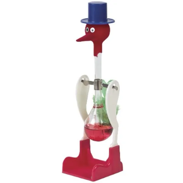 Blue Retro Happy Dippy Drinking Bird