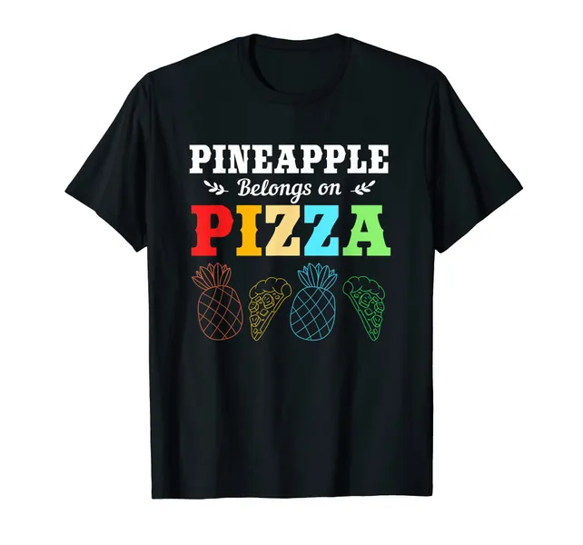 keoStore Funny Pineapple for Women Pineapple Belongs On Pizza ds361f T-Shirt