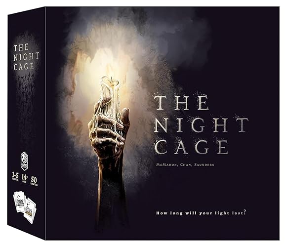 The Night Cage by Smirk and Dagger, a Spooky Cooperative Strategy Game, 1-5 Players Lost in a Dark Maze with only a Candle, Fun Horror Themed Tile Laying and Perfect for Game Night, Adults, Teens 14+ - The Night Cage