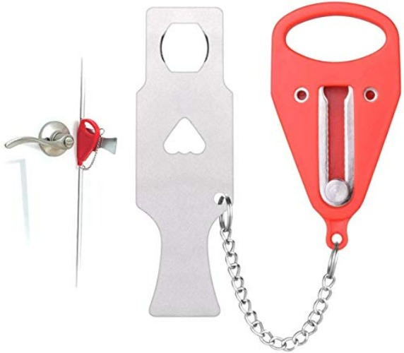 Addalock the Original Portable Door Lock by Rishon Enterprises Inc. (1 Piece), for Home Security, Apartment Security Lock, Travel Door Lock, AirBNB Lock and Dorm Room Essentials - Door Lock