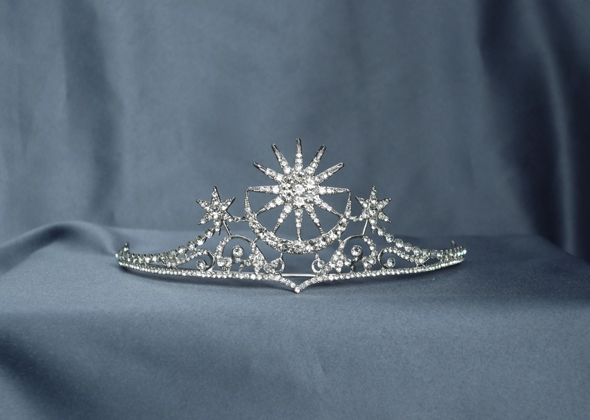 Acotar Crown, Feyre Crown,Star Crown,Celestial Crown,Moon Halo Crown,Art Deco Crown,Moon and Stars Tiara,Velaris Crown,Rhinestone Tiaras