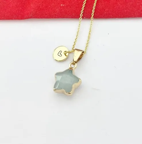 White Jade Star Necklace