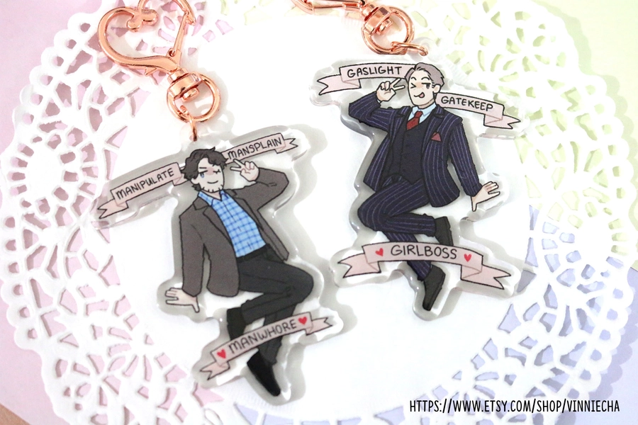Hannigram | Hannibal Girlboss Power Couple Epoxy Charms