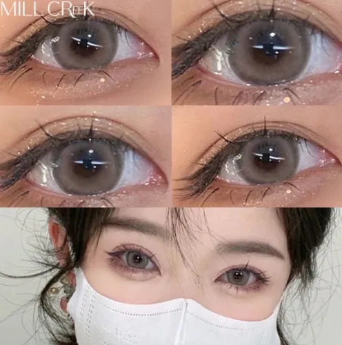 "Frozen Pear" Colored Contact Lenses for Dark Eyes - 2 Pieces