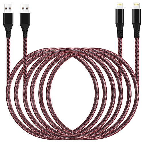 iPhone Charger Cord 10ft Long Apple USB A to Lightning Charging Cable for iPhone 14/13/12/11 Pro/X/Xs Max/XR/8 Plus/7/6/5/SE iPad Phone Charge 2Pack 10 ft - 10ft - 2Pack 10ft